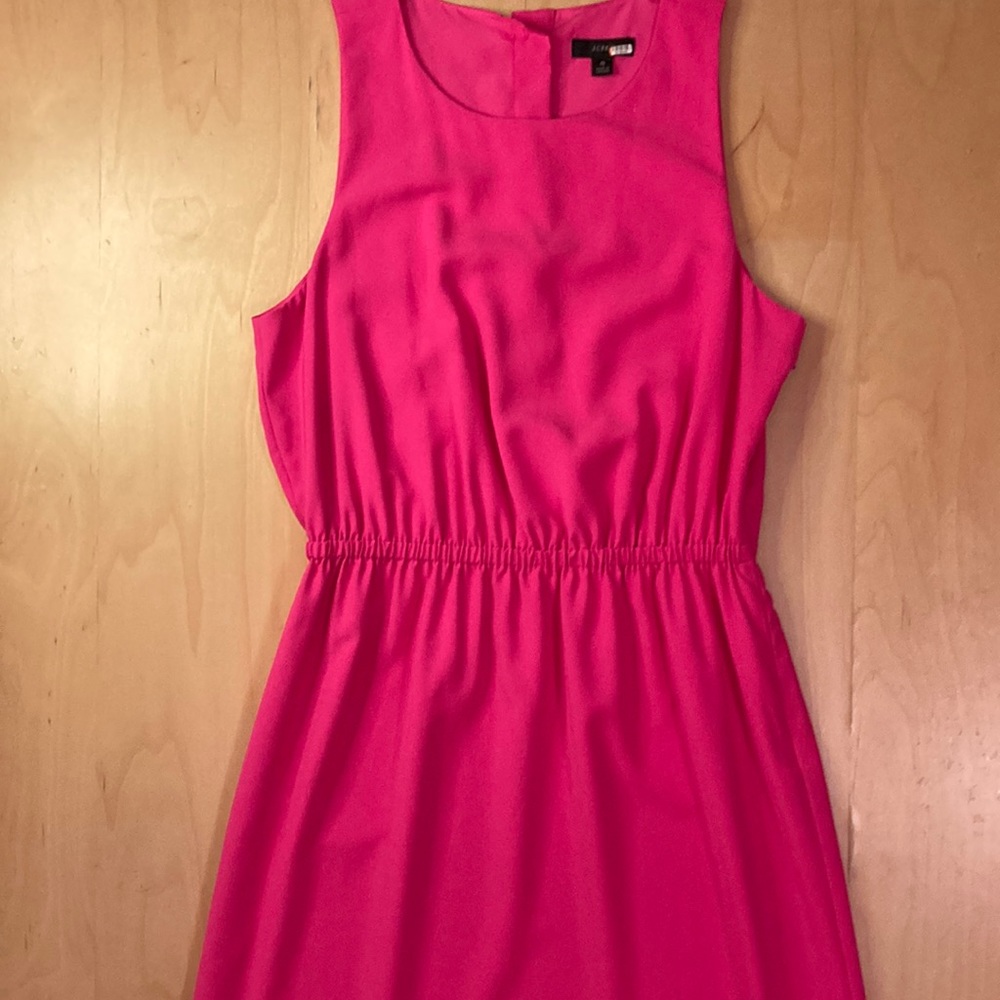 J. CREW Pink midi suit dress. Size 6.